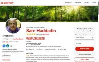 Sam Haddadin - State Farm Insurance Agent website