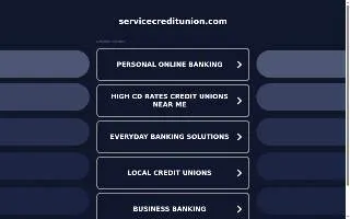 Service Credit Union of Dover website