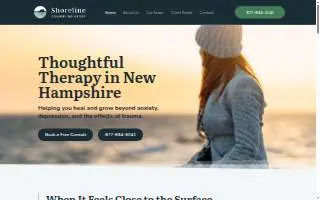 Shoreline Counseling Group - Counselors and Therapists in Dover NH website