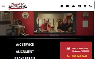 Steve's Accurate Automotive Repair, LLC website