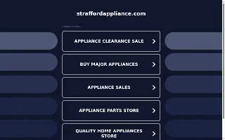 Strafford Appliance Company Inc. website