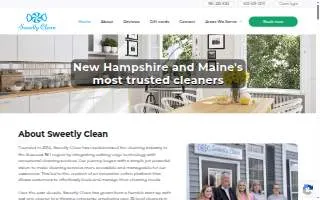 Sweetly Clean Maid Service website