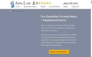 Apis Law | Personal Injury Attorney website