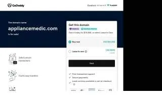 Appliance Medic LLC of Goffstown website