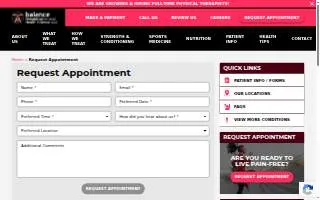 Balance Rehabilitation & Health Science (Goffstown) website