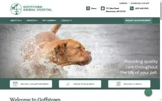 Goffstown Animal Hospital website