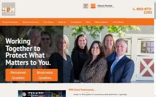 HPM Insurance of Goffstown website