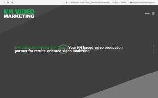 NH Video Marketing of Manchester website