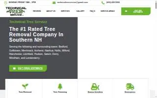 Technical Tree Service LLC of Goffstown website