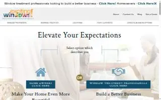 Exciting Windows website