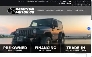 Hampton Motor Co website