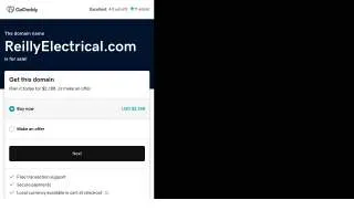 Reilly Electrical Contractors website
