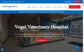 Vogel Veterinary Emergency and Specialty (including Dermatology) website