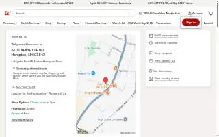 Walgreens Pharmacy of Hampton website