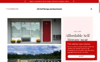 102 Self Storage website