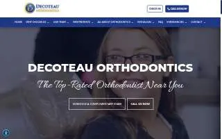 Decoteau Orthodontics website