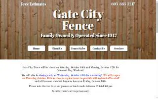 Gate City Fence Co Inc website