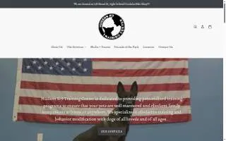 Hudson K9 Training Center website
