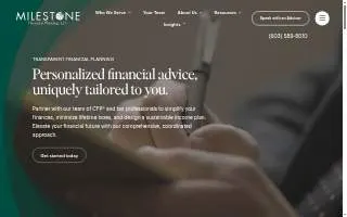Milestone Financial Planning, LLC website
