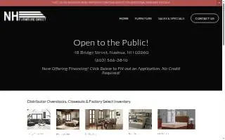 NH Furniture Direct of Hudson website