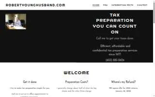 Robert Younghusband Tax Preparation website