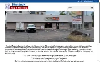 Shattuck Rug & Flooring website