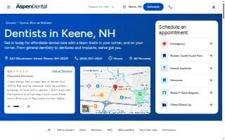 Aspen Dental - Keene website
