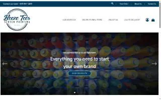Beeze Tees Screen Printing website