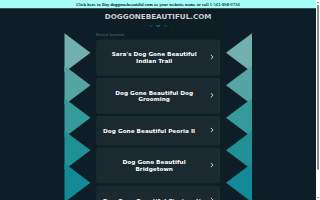 Dog Gone Beautiful Pet Styling