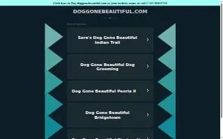 Dog Gone Beautiful Pet Styling website