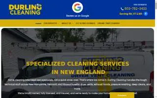 Durling Cleaning website