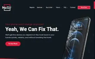 NE iPhone Repair website