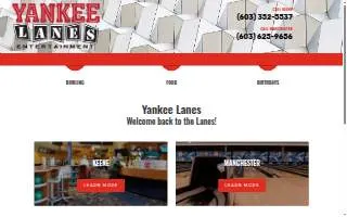 Yankee Lanes of Keene website