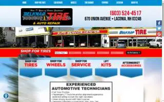 Belknap Tire & Auto Repair website