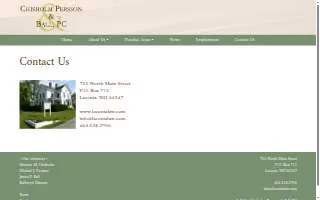 Chisholm Persson & Ball, PC website