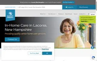 Comfort Keepers in Laconia website