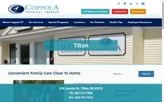 Coppola Physical Therapy of Laconia website