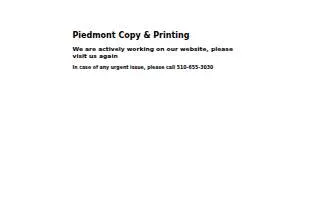 Piedmont Print and Frame website