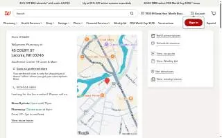 Walgreens Pharmacy of Laconia website