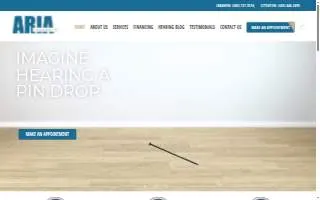 Aria Hearing LLC website