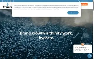 Hydrate Marketing website