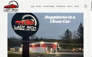 Lady Rich Express Car Wash website