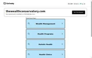 The Wealth Conservatory of Lebanon website