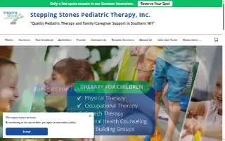 Stepping Stones Pediatric Therapy, Inc of Londonderry website