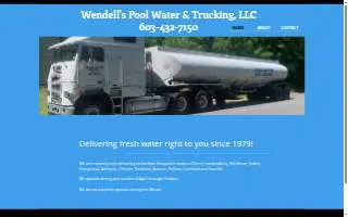 Wendell's Pool Water & Trucking, LLC of Londonderry website