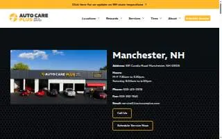 Auto Care Plus Tire & Service of Manchester website