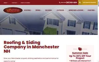Capital Construction Contracting of Manchester website