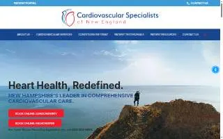 Cardiovascular Specialists of New England website
