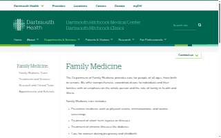 Dartmouth Hitchcock Clinics Manchester | Family Medicine