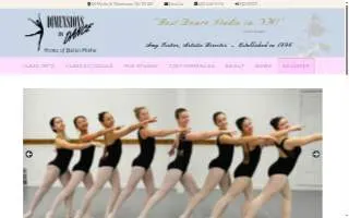 Dimensions In Dance of Manchester website